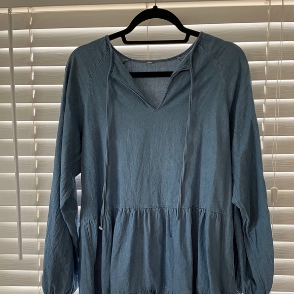 Chambray denim sun dress - Picture 2 of 3